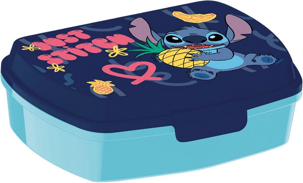 Stor 75074 Funny Sandwich Box Stitch Lunch, Plastic, Multicolored
