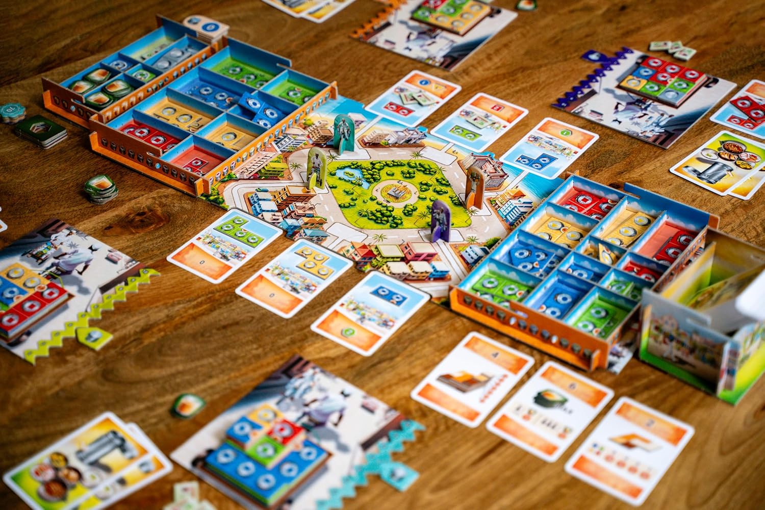 Queen Games Dabba Walla - Mumbai Food Express Strategy Board Game 2-4 Players, Family, Adults, Kids Ages 8+