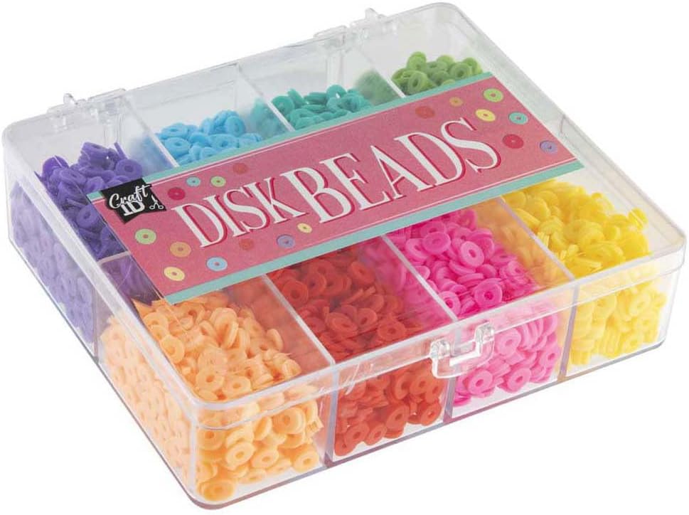 CR1401/GE Disc Beads, Multicolor, 6 mm