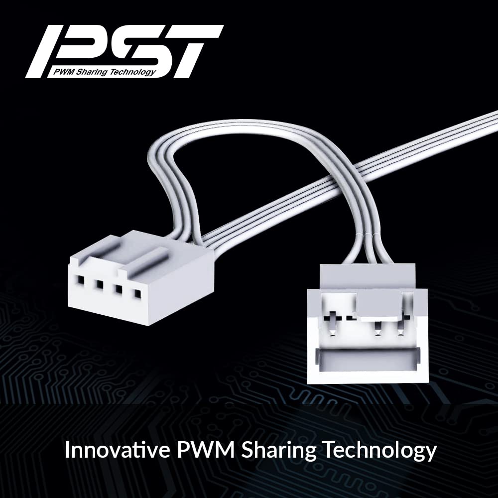 ARCTIC P14 PWM PST - PC Fan, 140mm Fan, PC Case Fan with PWM Sharing Technology (PST), Pressure-optimised, Computer, Fan Speed: 200-1700 rpm (0 rpm <5%) - White/transparent P14 PWM PST (white/transparent)