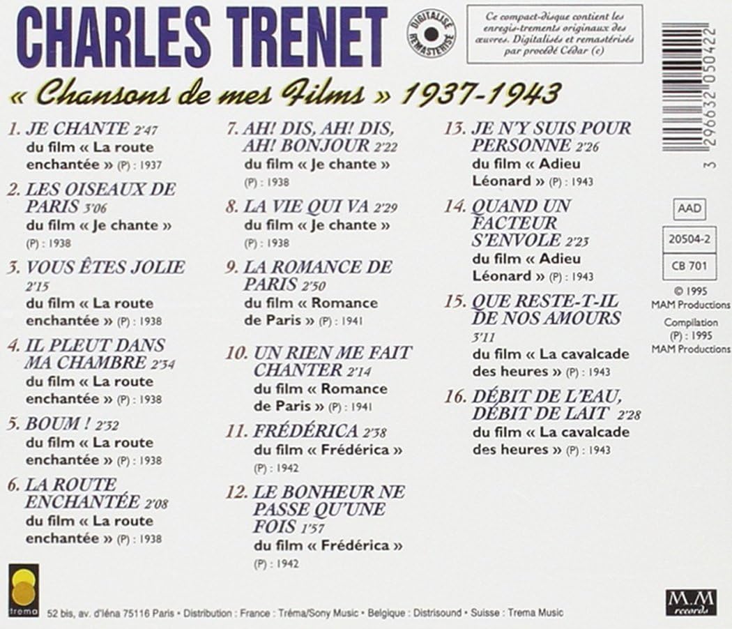 Les Chansons De Mes Films