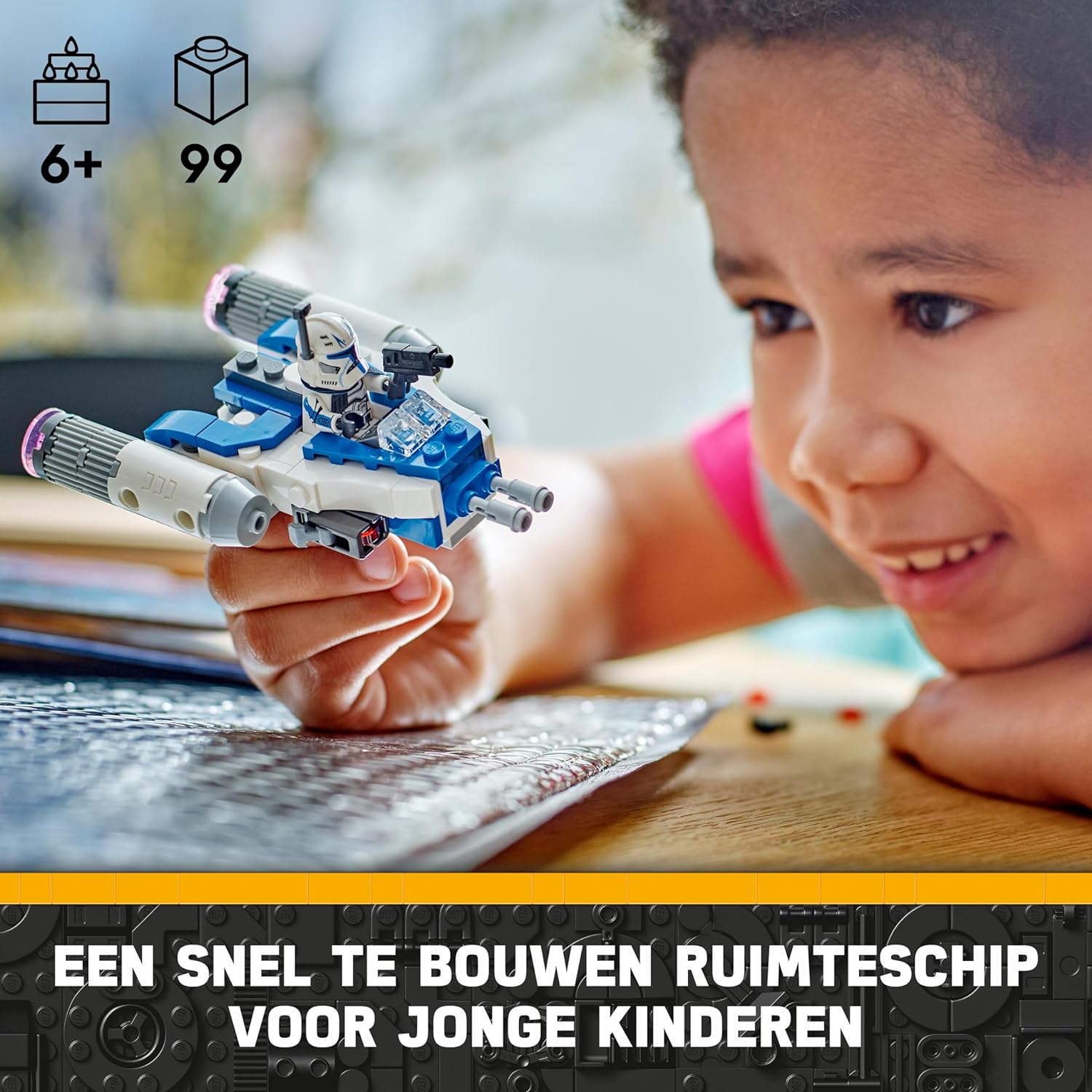 LEGO Star Wars Captain Rex Y-Wing Microfighter, Collectible The Clone Wars Starship Vehicle Toy with a Character Minifigure for 6 Plus Year Old Boys & Girls, Fantasy Gift Idea for Kids 75391