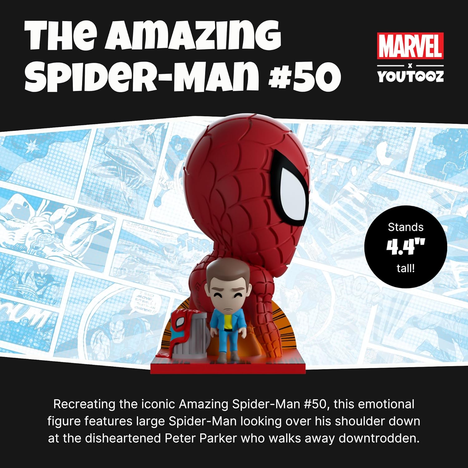 Youtooz-810122548539 Spiderman TÉLÉVISEUR Intelligent, sólido, Color Rojo, Talla única (YOTO54853)