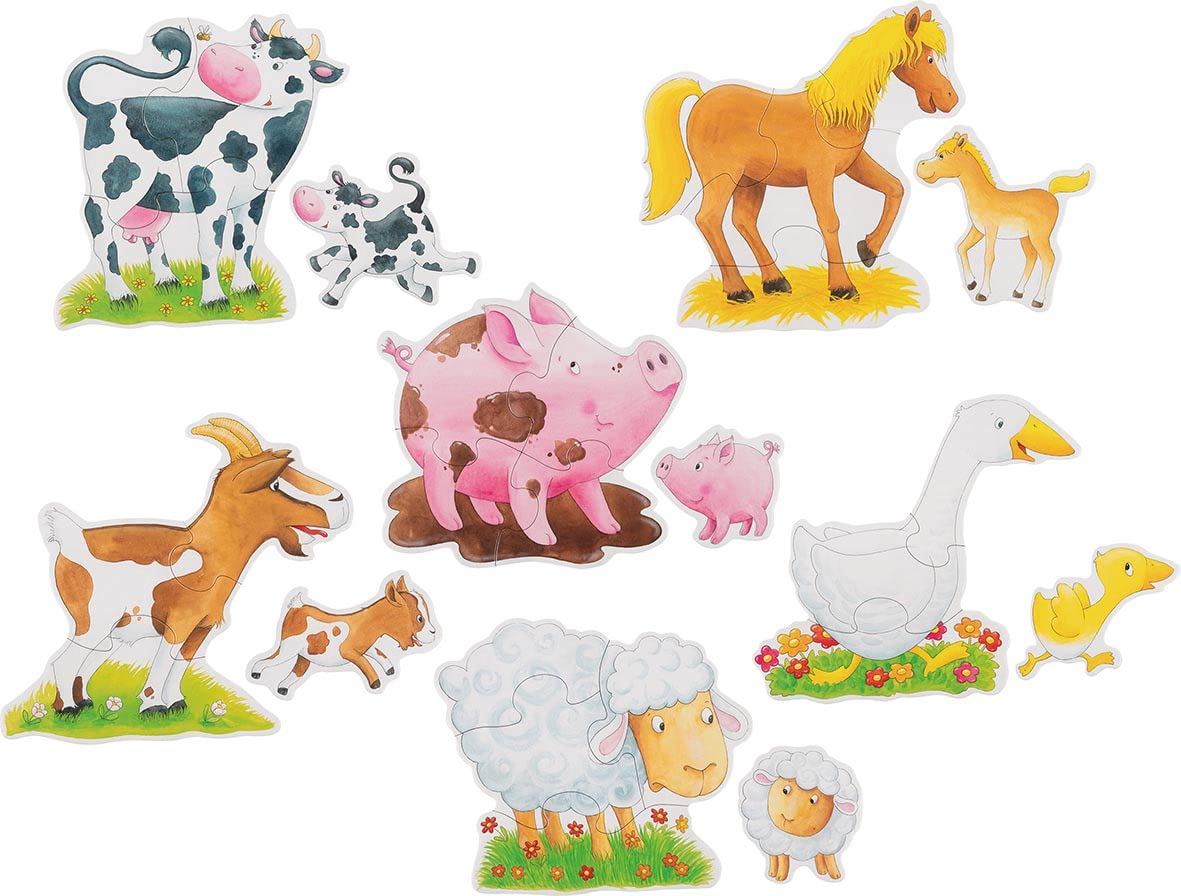 Goki 57414 Puzzelset boerderijdieren