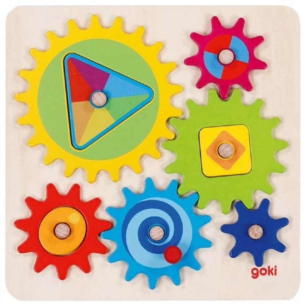GOKI- Juego de los Engranajes II Puzzles 3D, Multicolor (58428