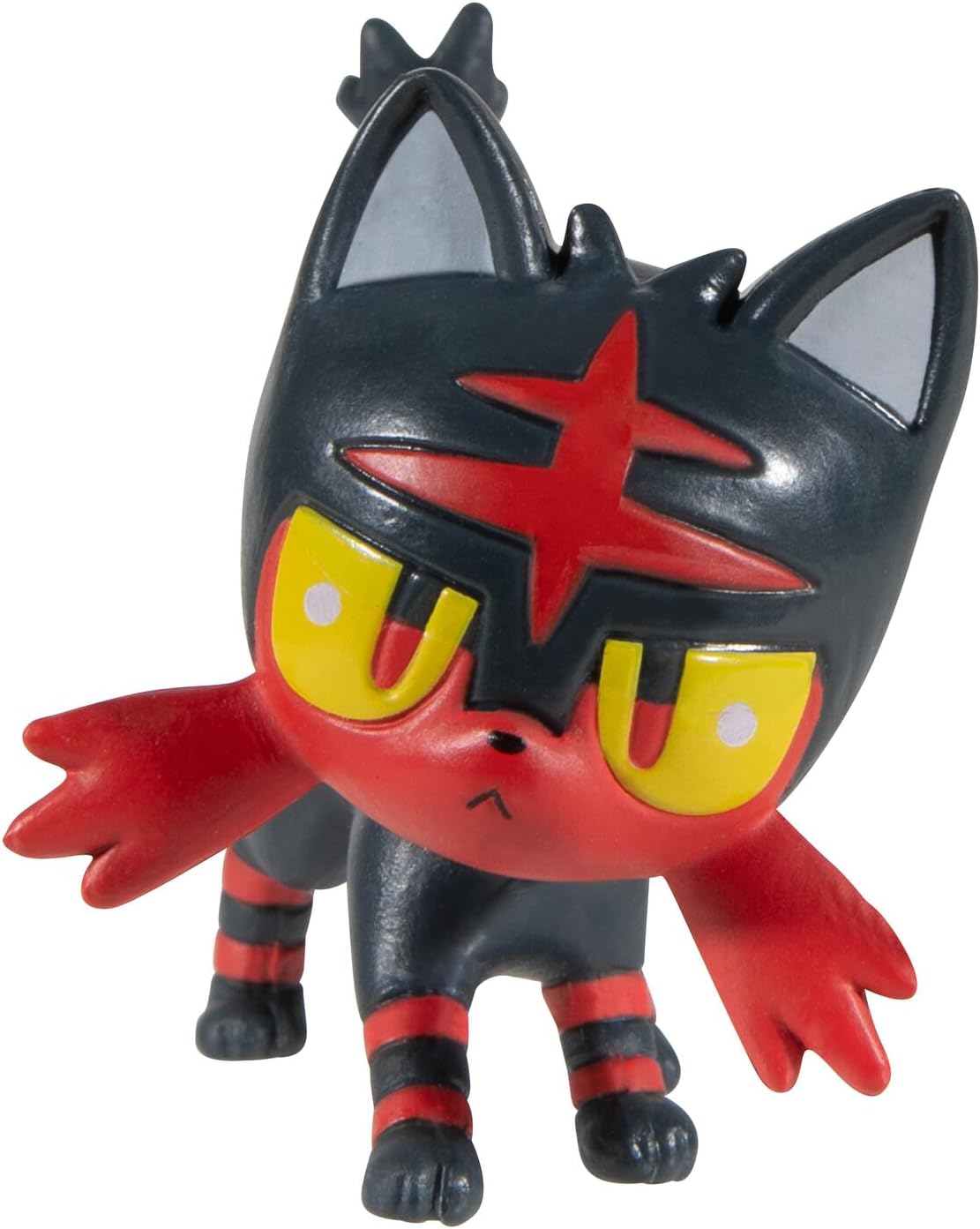Pokémon PKW3147 Pokemon Clip 'N' Go Litten Includes 2-Inch Battle Figure und Dusk Ball Zubehör, Multi-Color