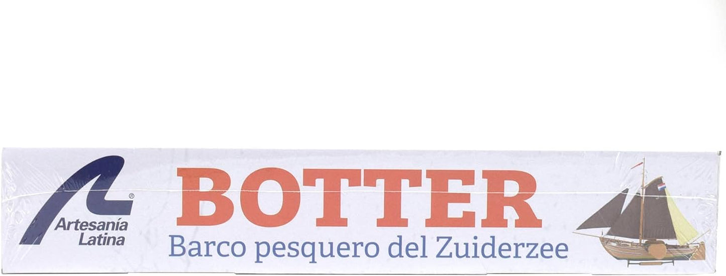 Artesania Latina – Wooden Model Ship Kit - Dutch Fishing Boat Botter - Model 22125, Scale 1:35 - Scale Models for Assembling - Intermediate Level
