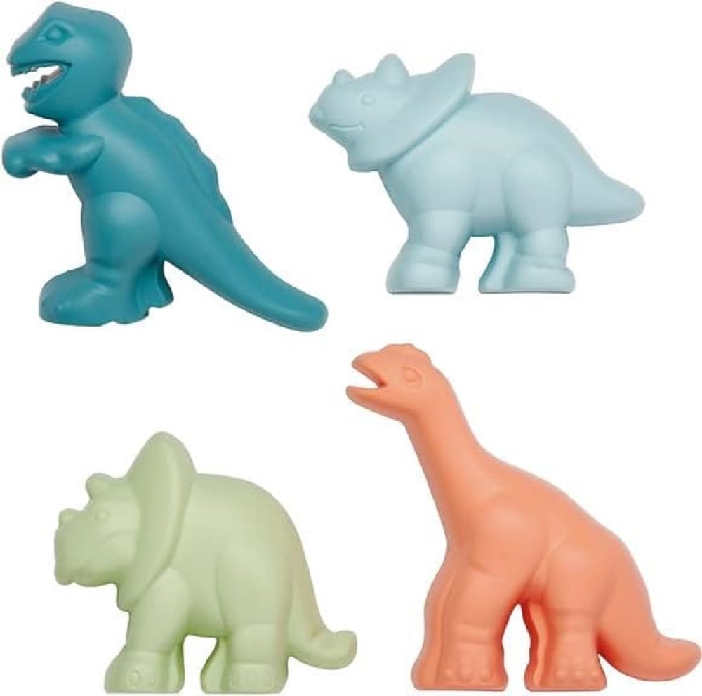Unbekannt JOUETS ECOIFFIER SAS - 4 Dinosaurier-Formen Rot, Mehrfarbig (ECO463