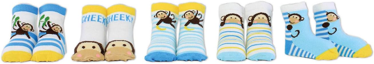 Cucamelon Hello Cheeky 5 paar sokken peuter geschenkdoos, 1-2 jaar, Multi