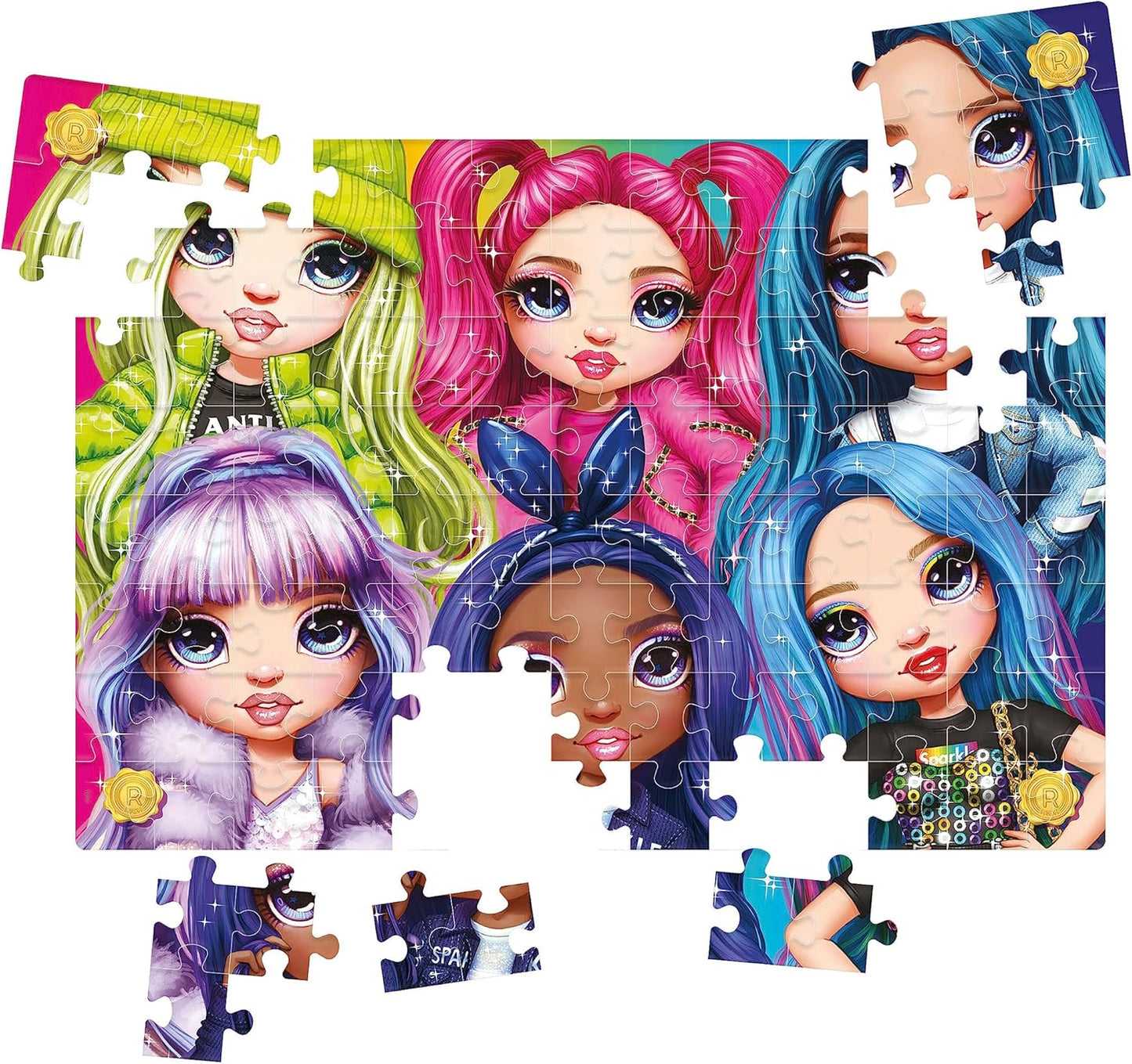Clementoni 20343 104pzs Does not apply Supercolor Brilliant Rainbow High 104 Teile-Puzzle Für Kinder Ab 6 Jahren, Made In Italy, Mehrfarbig, M