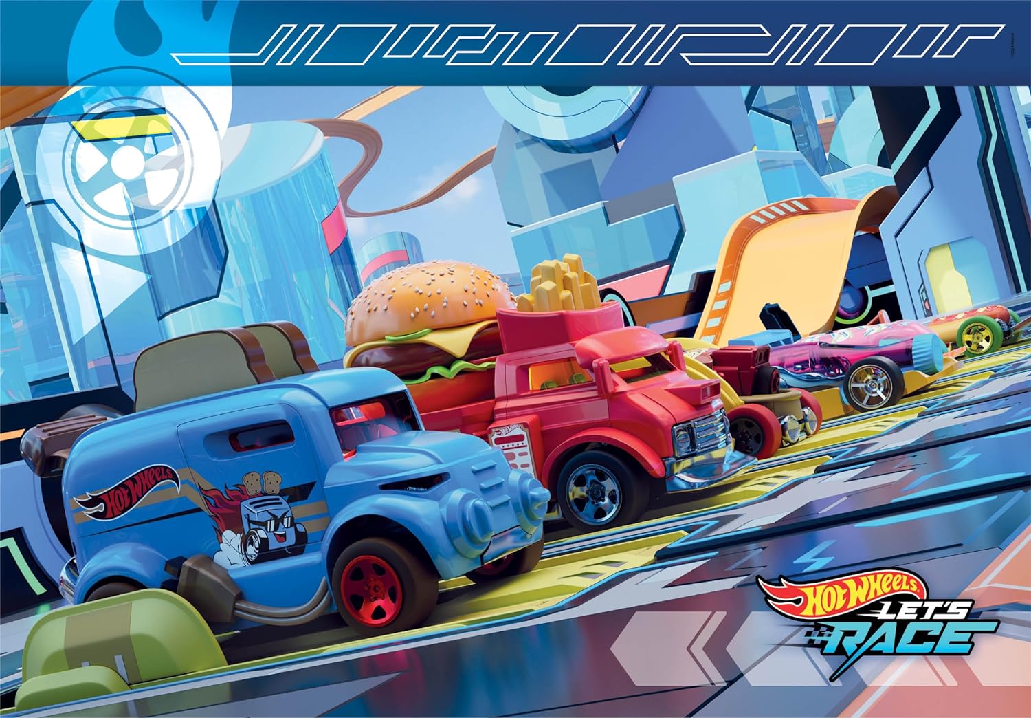 Clementoni- Hot Wheels Hotwheels-2 Supercolor Puzzles Infantiles De 20 Piezas, para Niños 3-5 Años, Desarrolla La Concentraciòn Mentàl Y La Logica, 24816, Multicolor