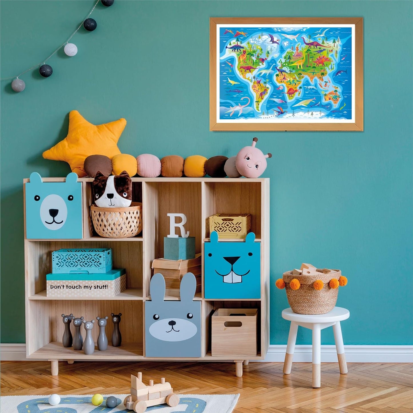 Clementoni Supercolor Dinosaurs Map Puzzle - Puzzle 180 Teile ab 7 Jahren - buntes Kinderpuzzle mit besonderer Leuchtkraft & Farbintensität - Geschicklichkeitsspiel für Kinder 29790