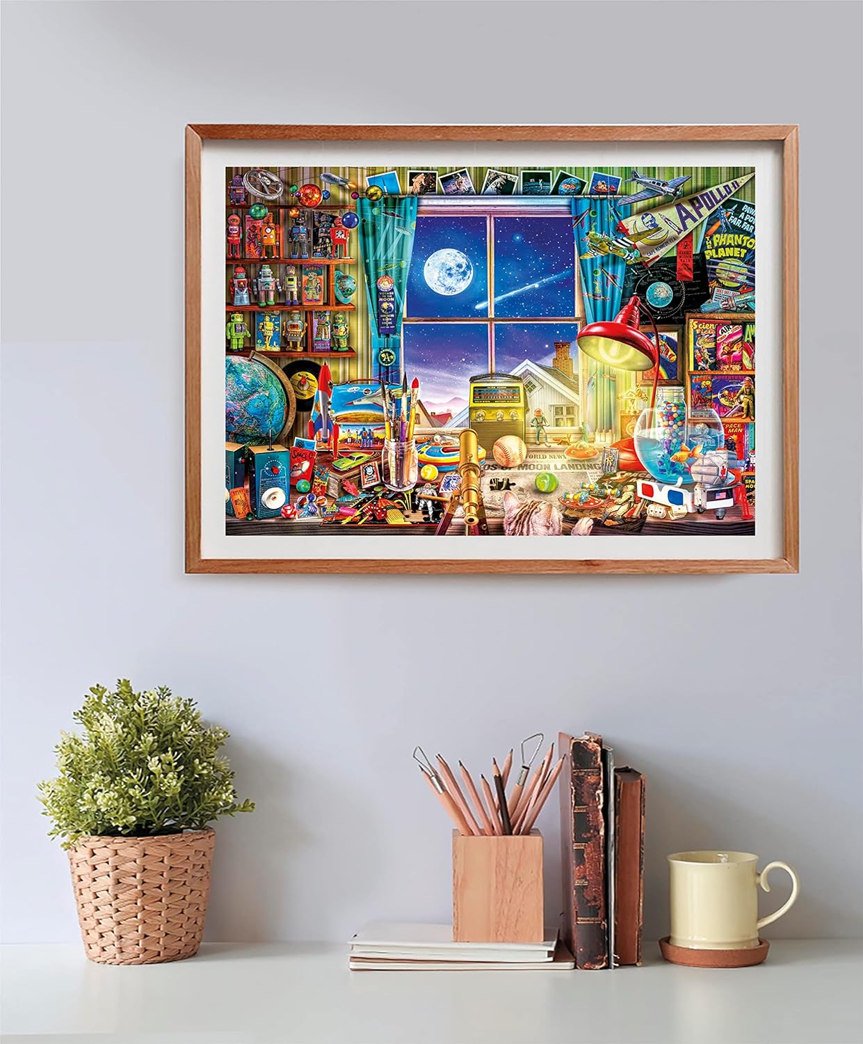 Clementoni - 35148 Collection - to The Moon, Puzzle 500 Teile Für Erwachsene Und Kinder 14 Jahren, Geschicklichkeitsspiel Für Die Ganze Familie