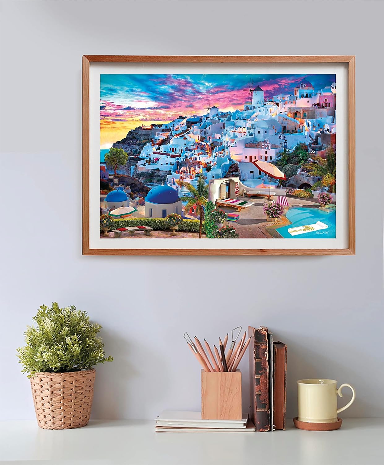 Clementoni 35149 Collection Greece View 500 Pieces, Jigsaw Puzzle for Adults-Made in Italy, Multi-Coloured
