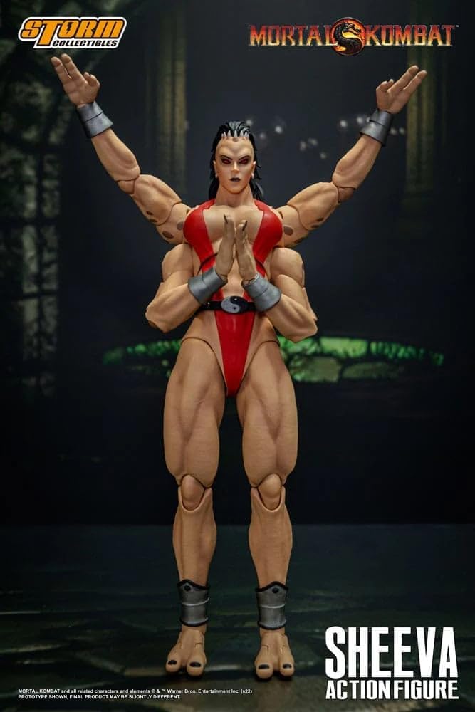 Storm Collectibles Mortal Kombat Sheeva 1/12 Scale Action Figure, Red