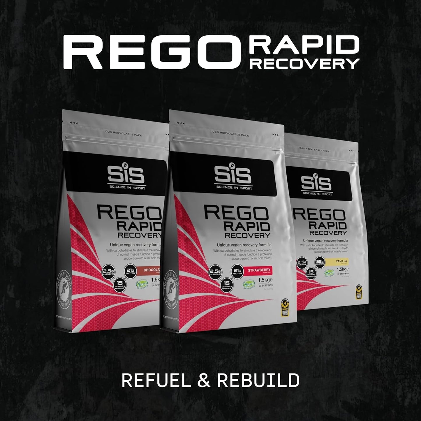 REGO Rapid Recovery Drink Powder - 1.5kg - Strawberry