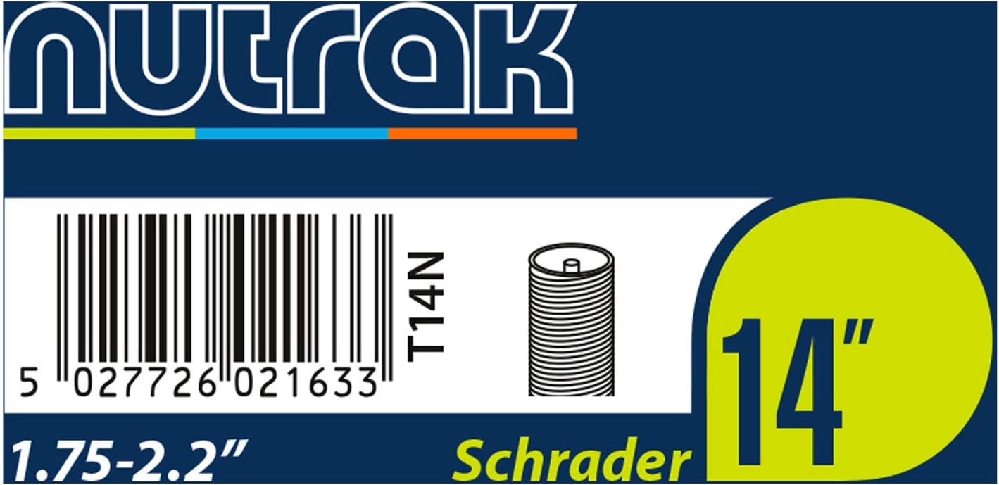 Nutrak 14 x 1.75 - 2.125 inch Schrader inner tube