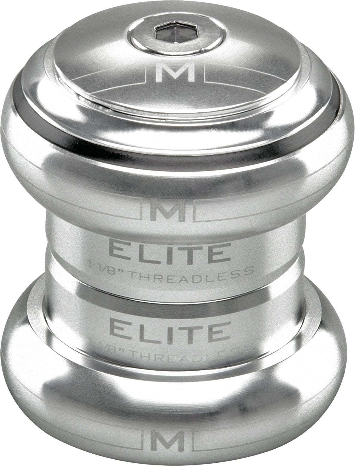 M Part Elite Headset 1-1/8" Threadless Silver EC34/28.6 EC34/30