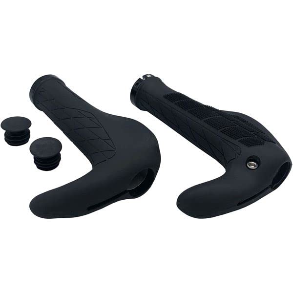 M Part Ergo Comfort grips with barend, black