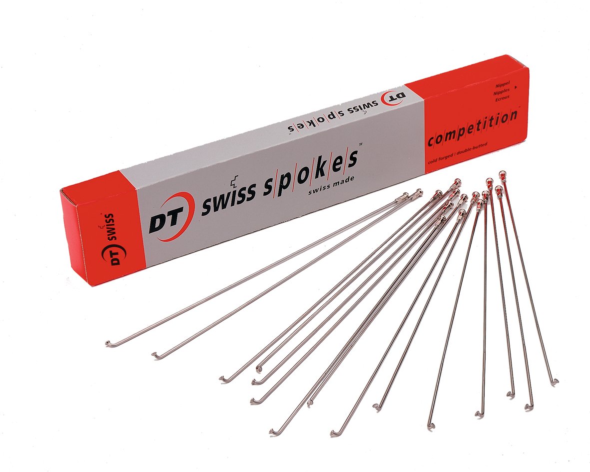 DT Swiss Competition silver spokes 14 / 15 g = 2 / 1.8 mm box 100, 251 mm