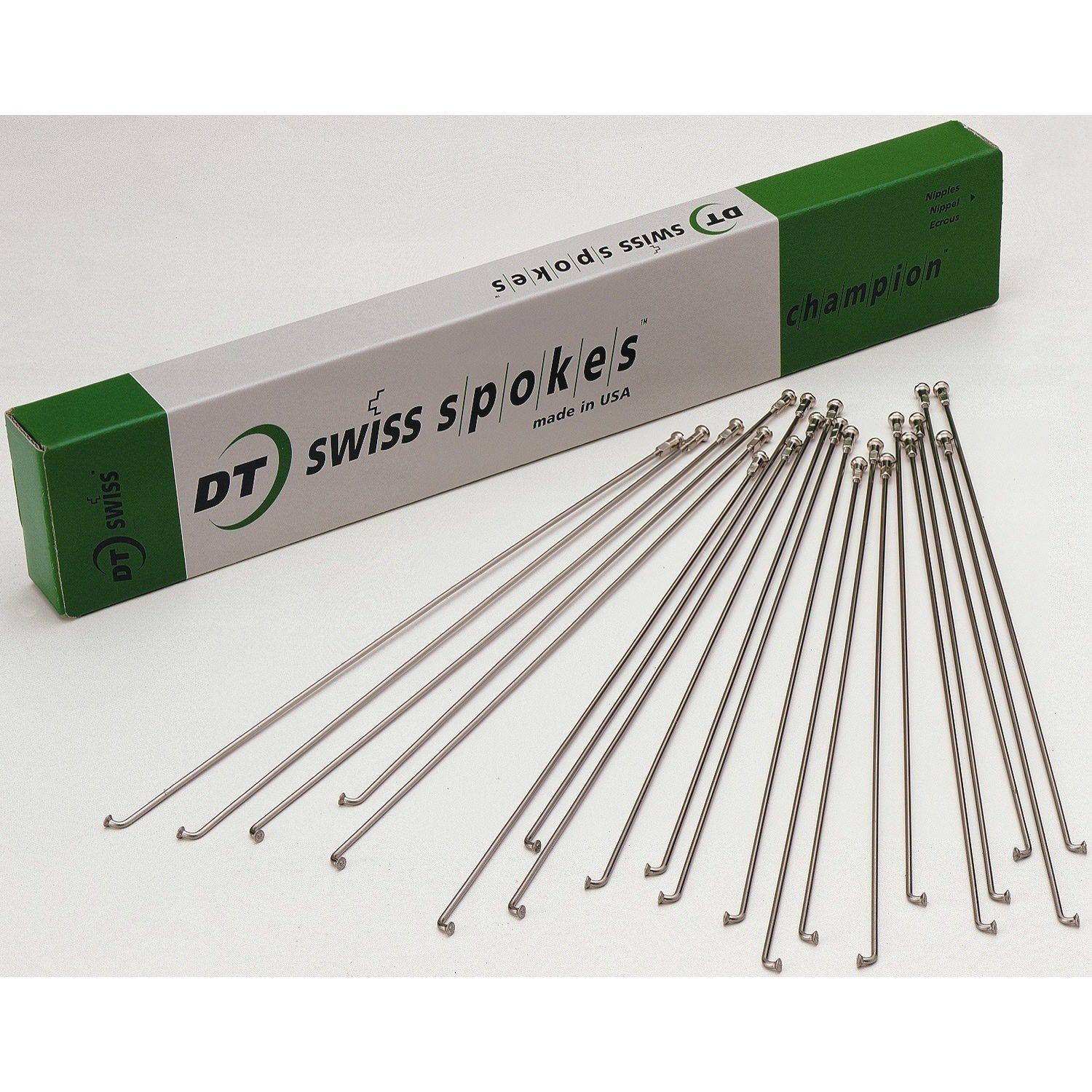 DT Swiss Champion silver spokes 14 g = 2 mm box 100, 278 mm
