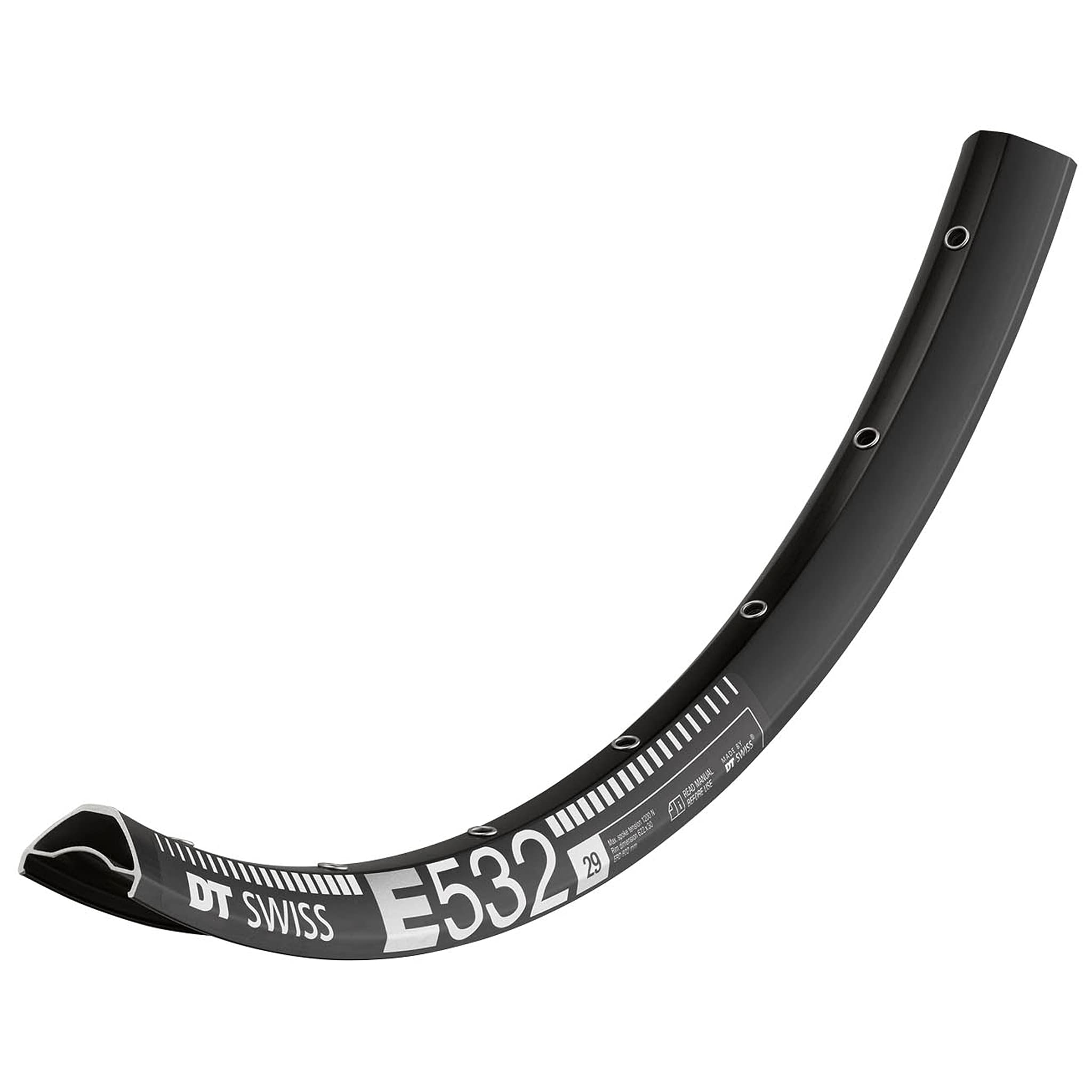 DT Swiss E 532 Sleeve-joined disc-specific 32 hole Presta-drilled black - 29"