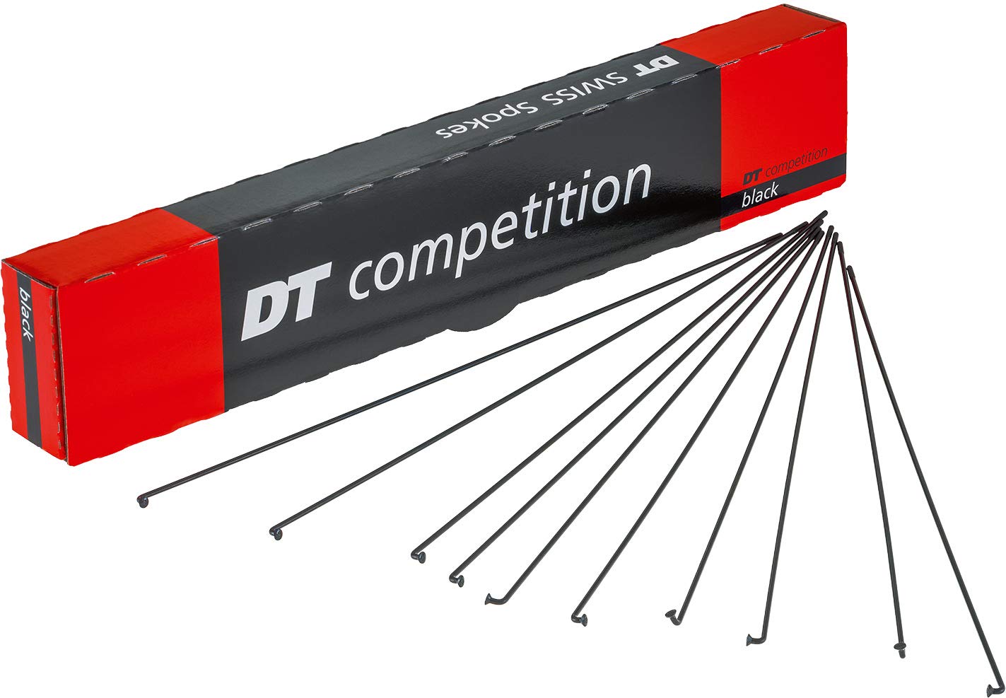 DT Swiss Competition Race 14 / 16 / 14 g = 2 / 1.6 mm box 100, black 304 mm