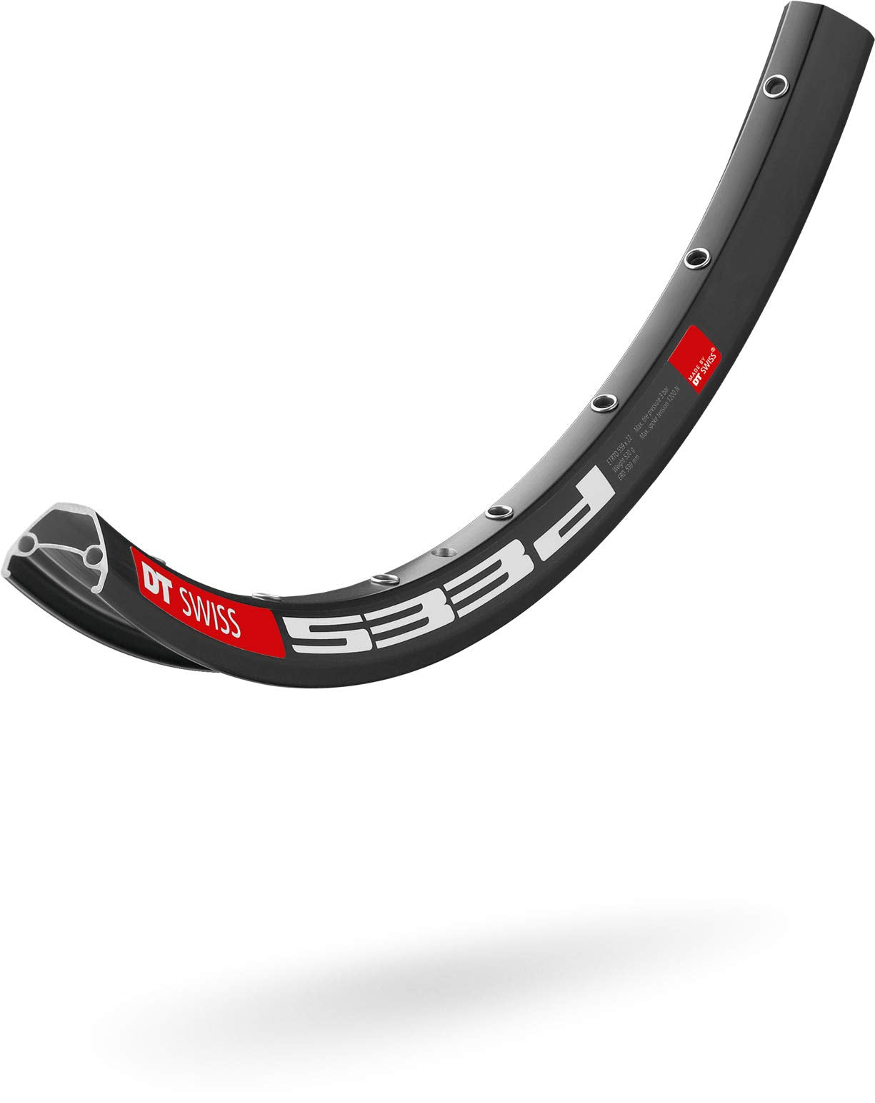 DT Swiss 533d pin-joined 28 hole Presta-drilled black-26inch