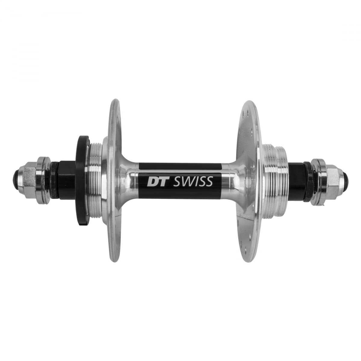 DT Swiss Track rear hub, 120 mm bolt on, fixed, 24 hole silver