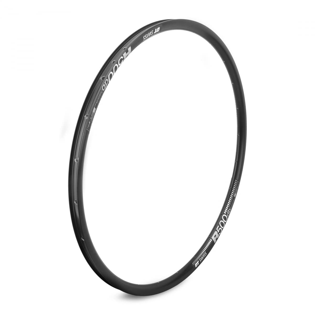DT Swiss R 500 DB 24 hole Presta-drilled disc brake black - 29" / 700c