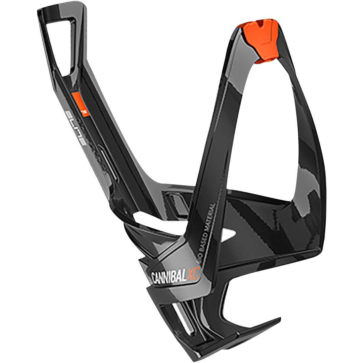 Elite Cannibal XC Bio bottle cage gloss black / orange