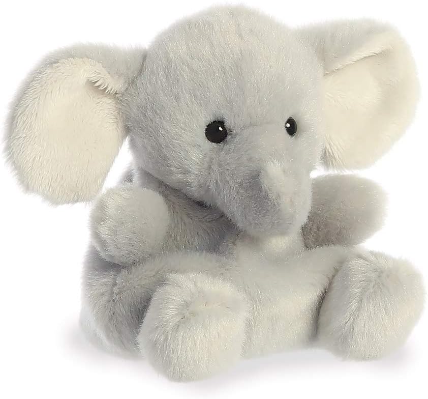 Aurora, 33476, Palm Pals Stomps Elephant, 5In, Soft Toy, Grey