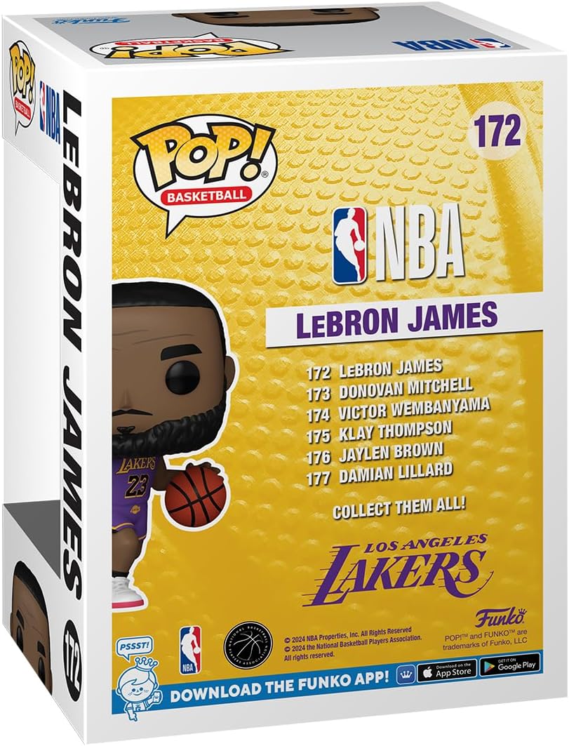 Funko POP! NBA: Lakers - LeBron James - Collectable Vinyl Figure - Gift Idea - Official Merchandise - Toys for Kids & Adults - Sports Fans - Model Figure for Collectors and Display