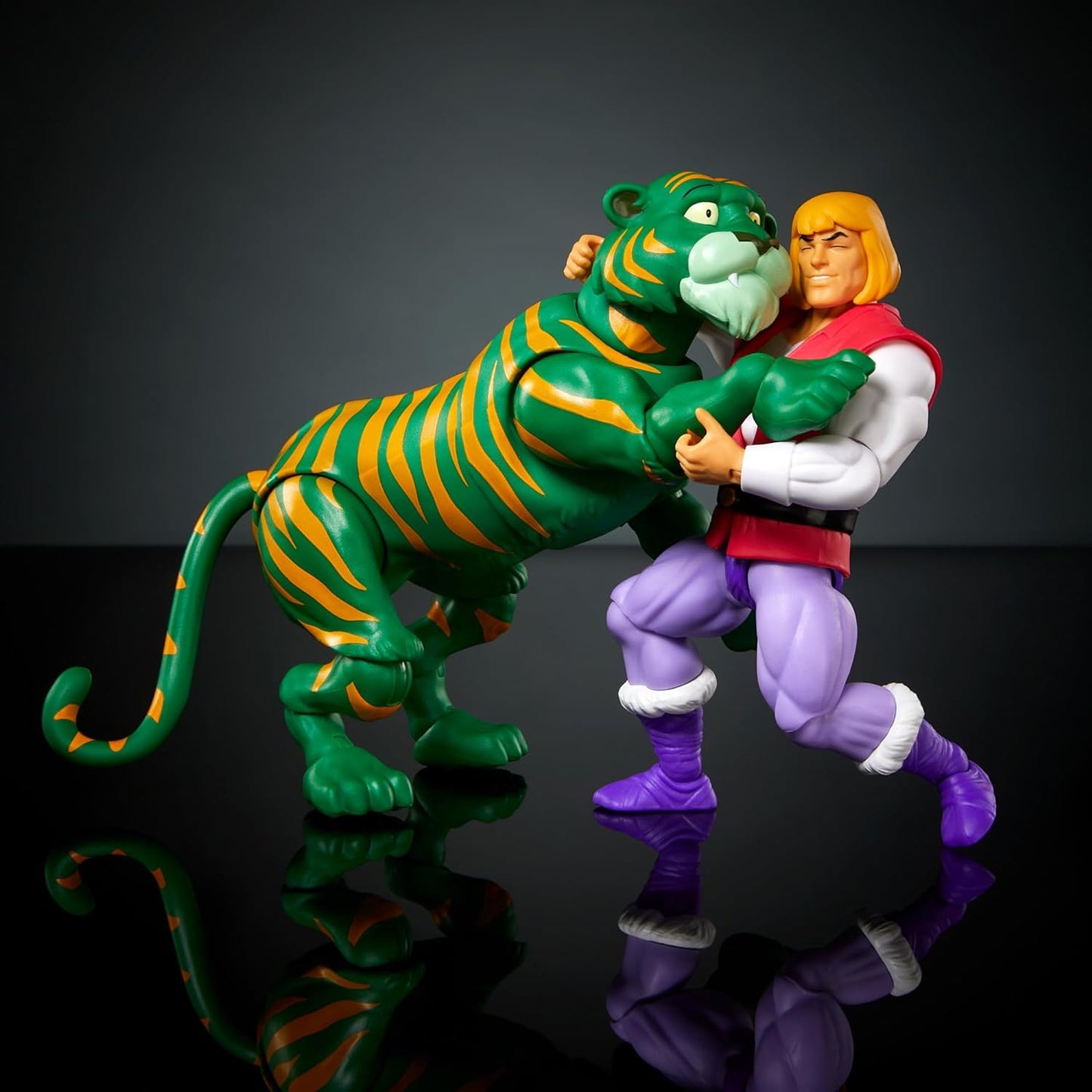 Masters of the Universe Origins Action Figure 2-Pack, Cartoon Collection Prince Adam and Cringer, MOTU 5.5-Inch Scale Toys, 16+ Articulations, HTH30