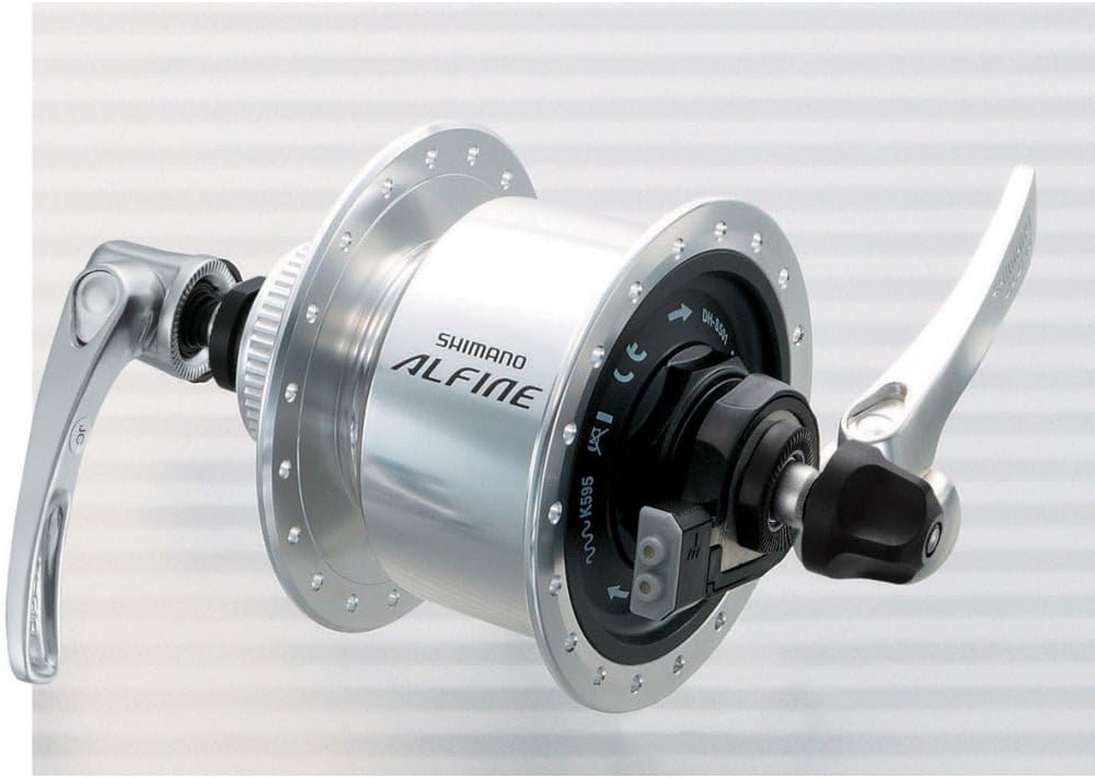 Shimano DH-S501 Alfine, 6v 3w, Centre-Lock disc, 32h, Q/R, black