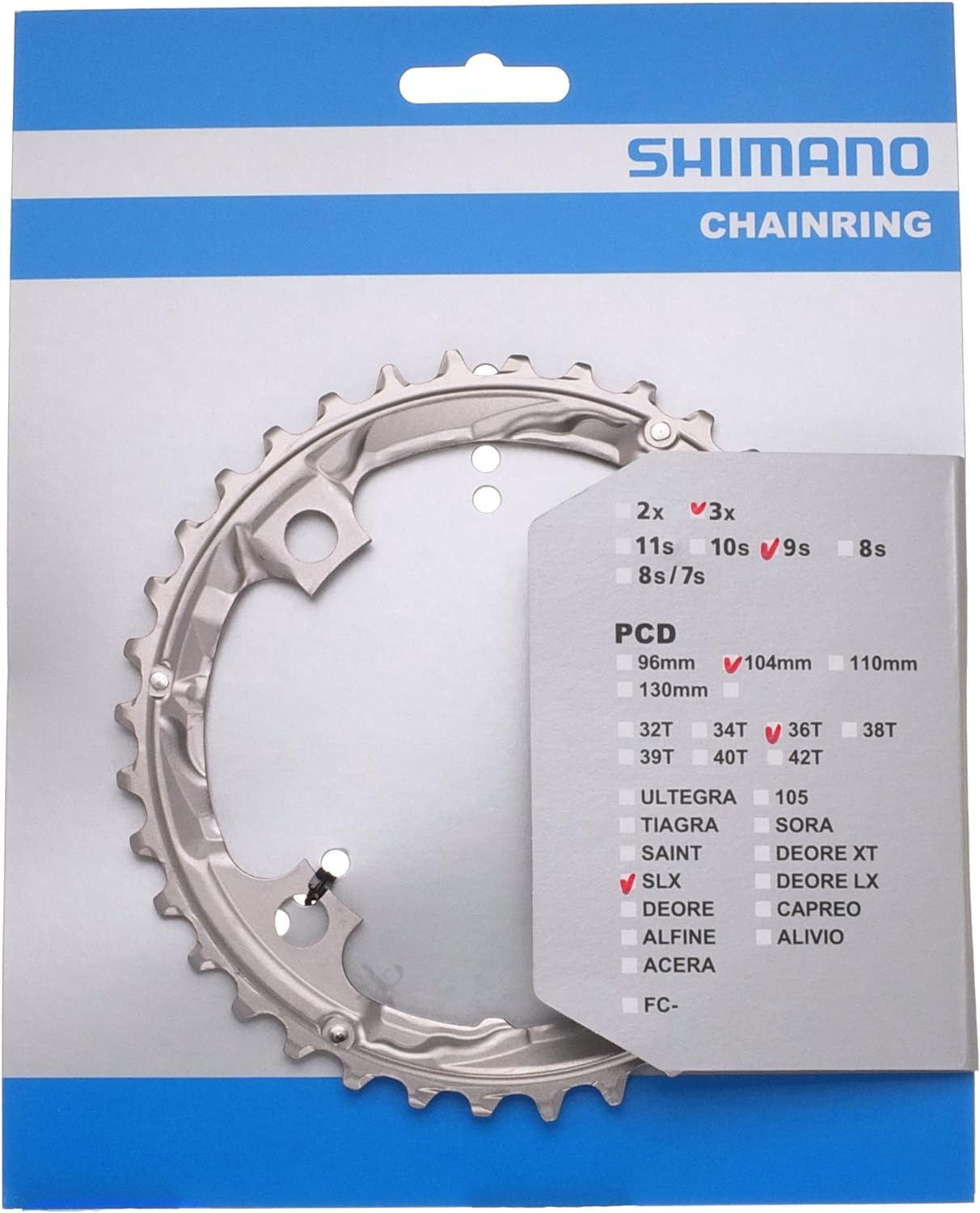 Shimano FC-M660 Chainring Black 22T