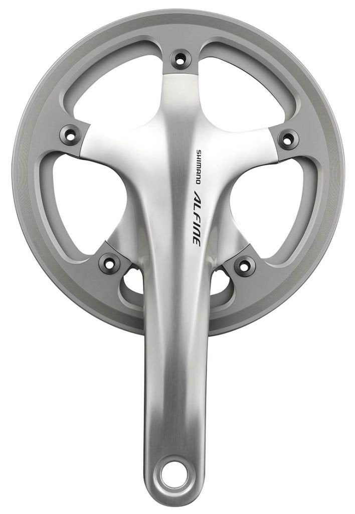 Shimano FC-S501 Alfine 2-piece chainset with single chain guard 170 mm - 42T - silver