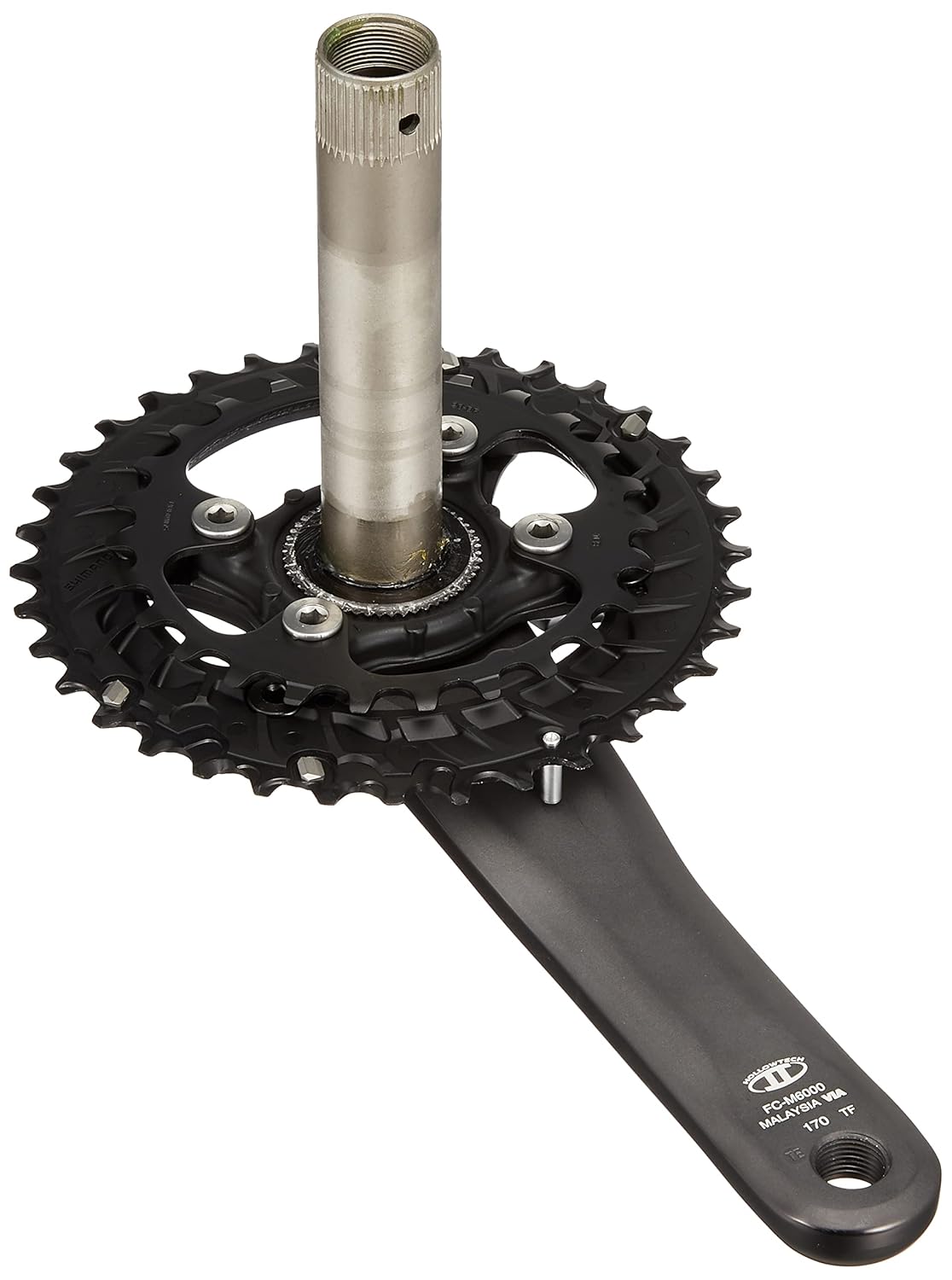Shimano FC-M6000 Deore 10-speed chainset, 36/26T, 48.8 mm chain line, 170 mm