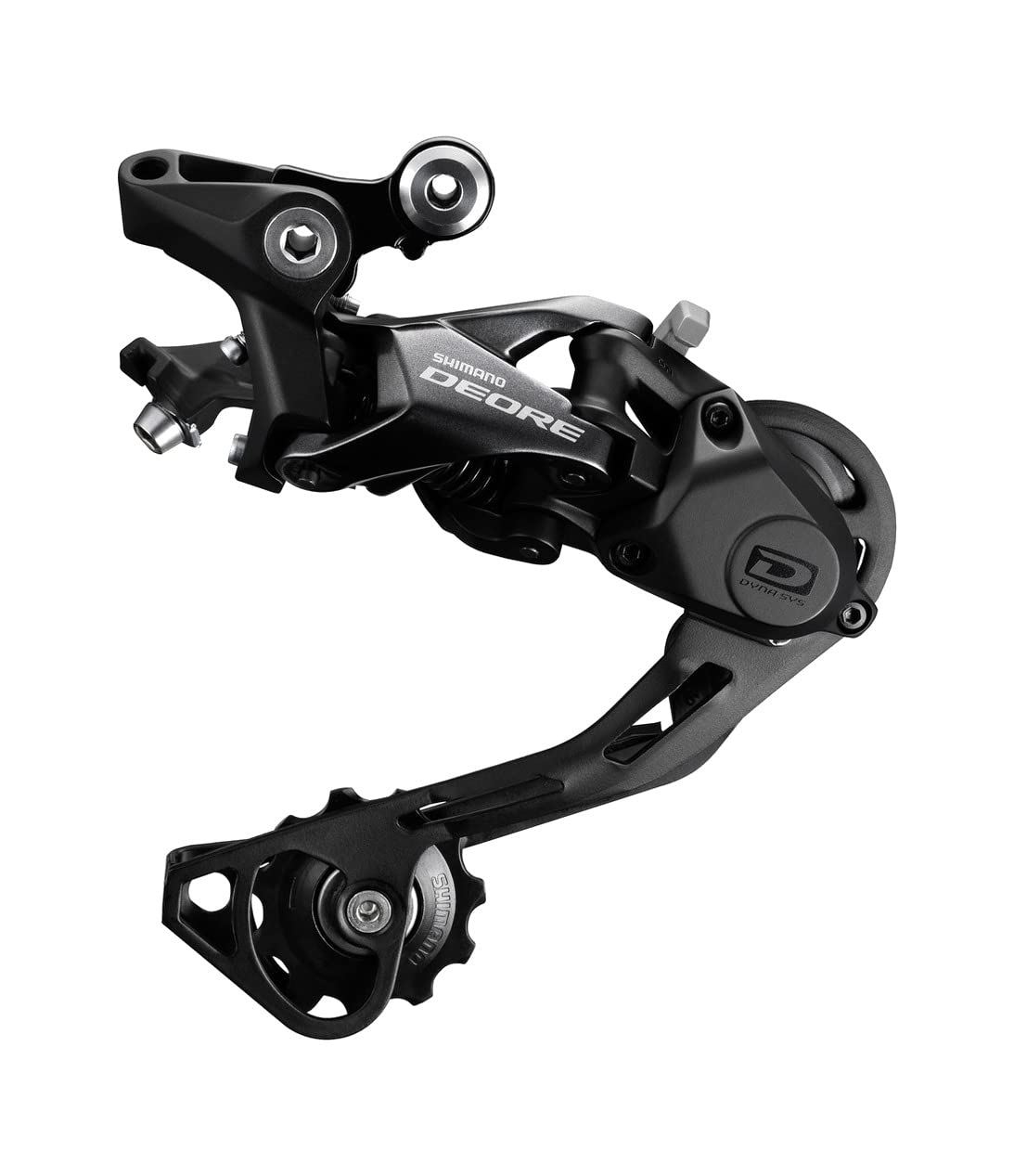 Shimano RD-M6000 Deore 10-speed Shadow+ design rear derailleur, GS, black