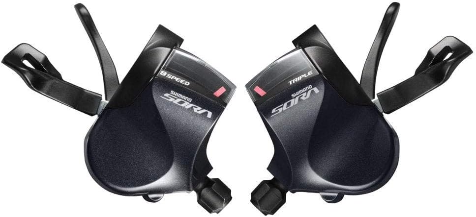 Shimano SL-R3000 Sora 9 speed shift levers for flat bar, triple