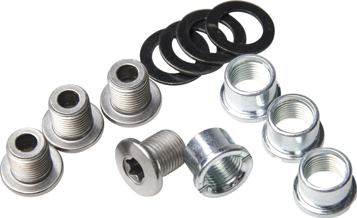Shimano FC-M640 gear fixing bolt unit -M8 x 8.5 mm, set of 4