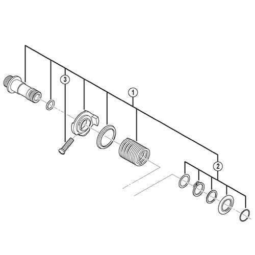 Shimano RD-9000 B-axle assembly