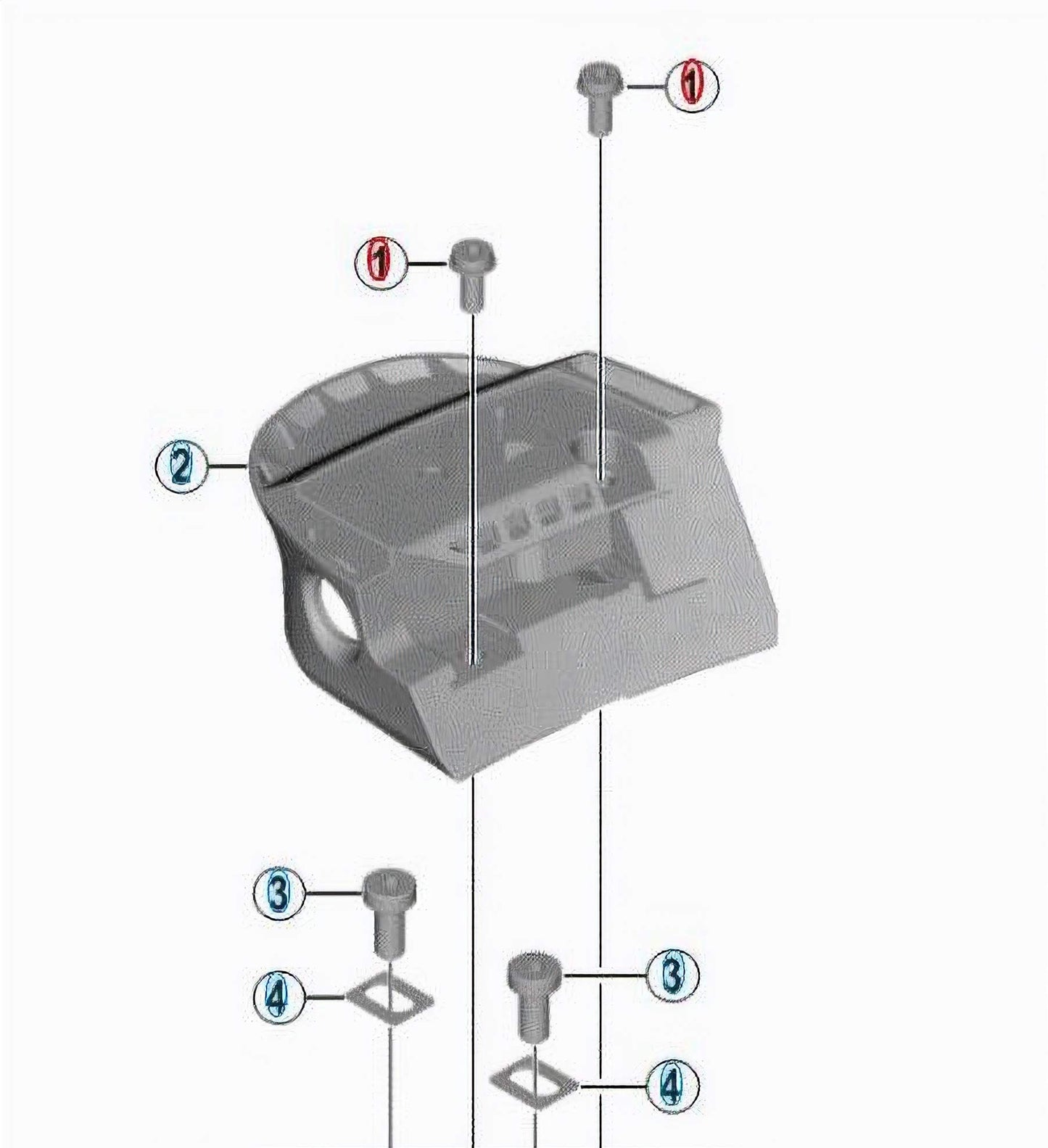 Shimano BM-E8010 M5 bolt lower case F