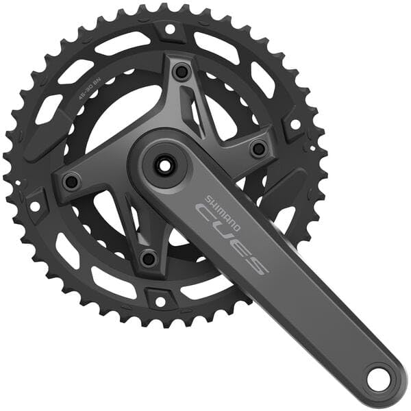 Shimano FC-U6000 CUES 2 piece design chainset, for 9/10-speed, 170 mm, 46/30T