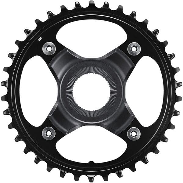 Shimano SM-CRE80-B chainring, 38T without chain guard, for chain line 55 mm, black