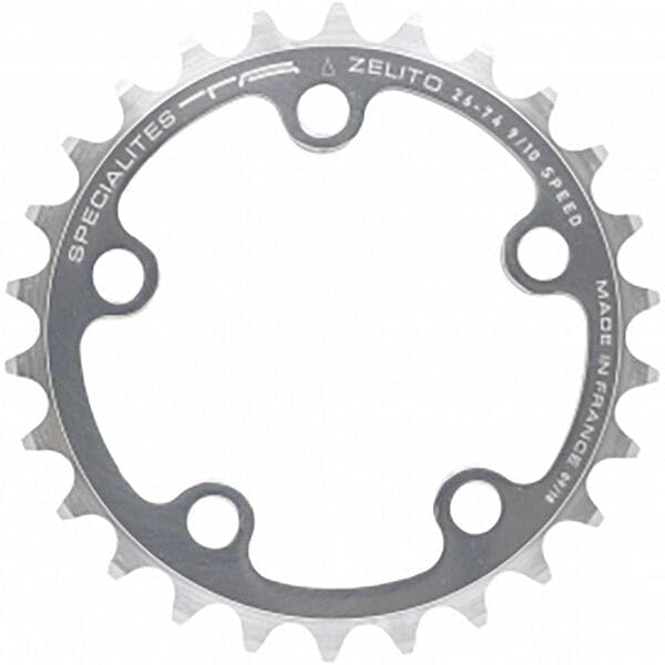 Shimano CR-ET600 chainring, 38T without chain guard, for chain line 50 mm, silver
