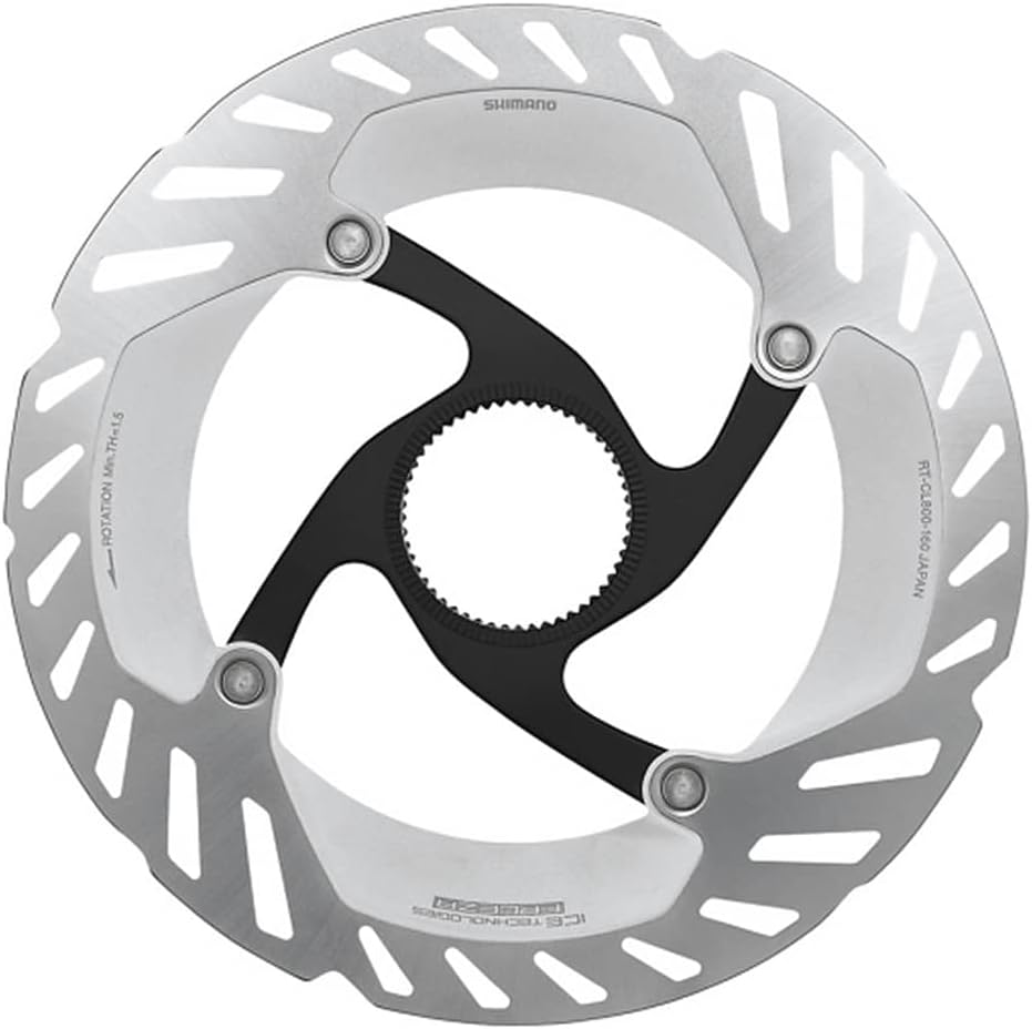 Shimano RT-CL800 Ice Tech FREEZA rotor with internal lockring, 160 mm