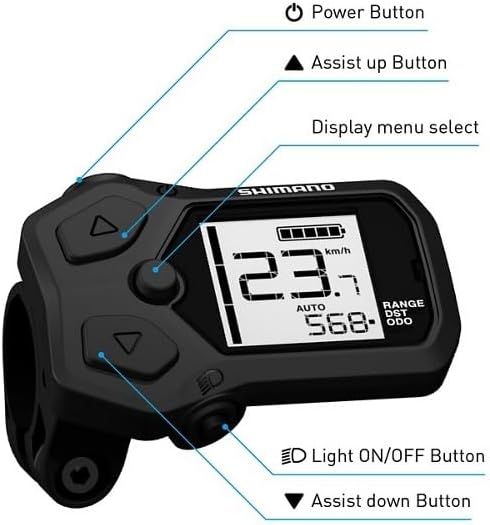 Shimano SC-EN500 cycle computer, 22.2 mm clamp