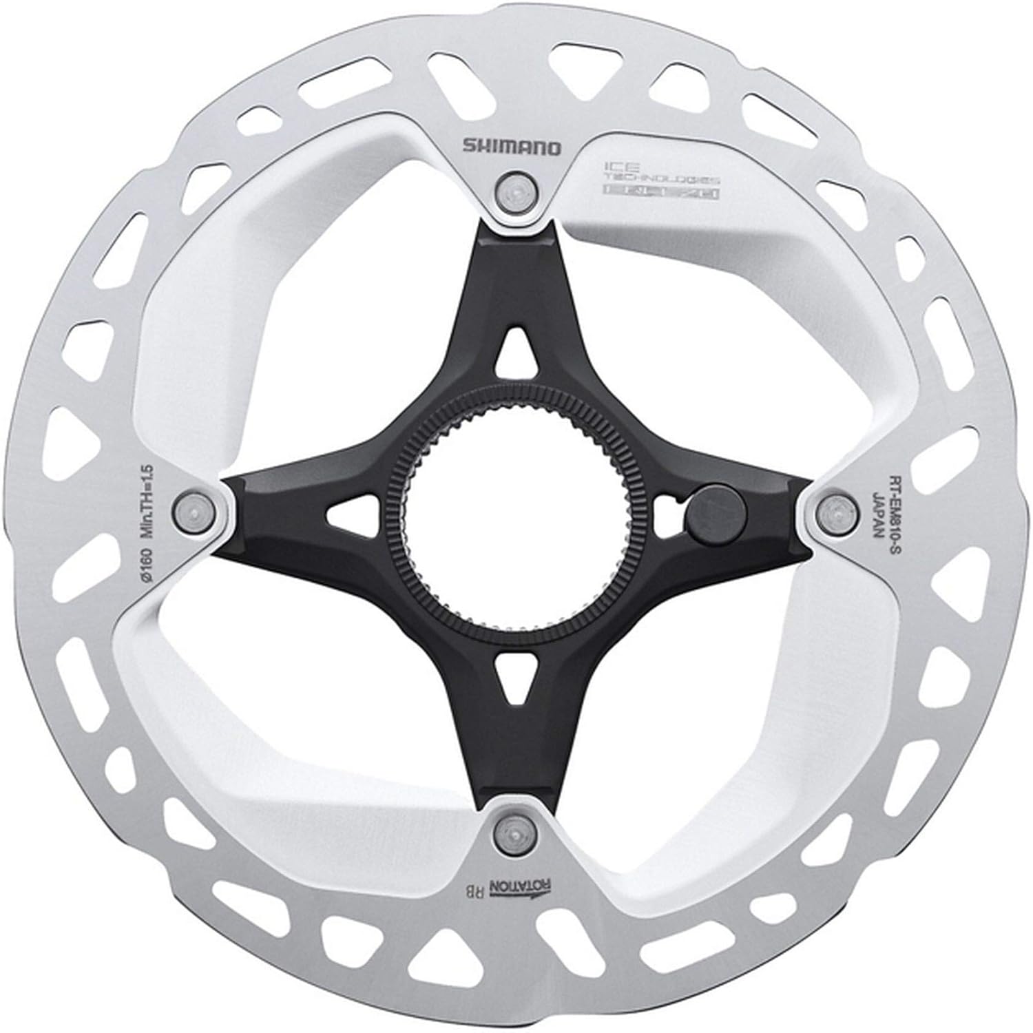 Shimano RT-EM810 Steps rotor, external lockring and magnet, Ice Tech FREEZA, 180 mm