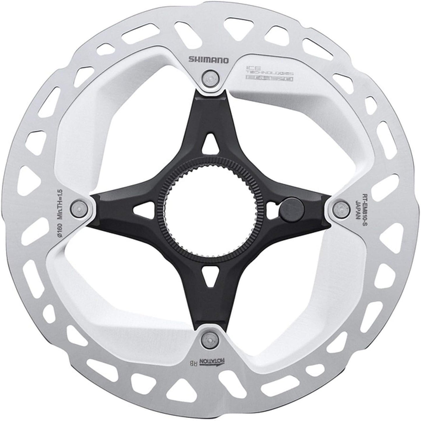 Shimano RT-EM810 Steps rotor, external lockring and magnet, Ice Tech FREEZA, 203 mm